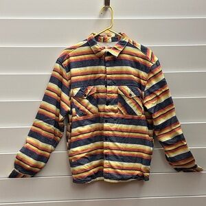 Striped Multicolor Casual Button Down Shirt